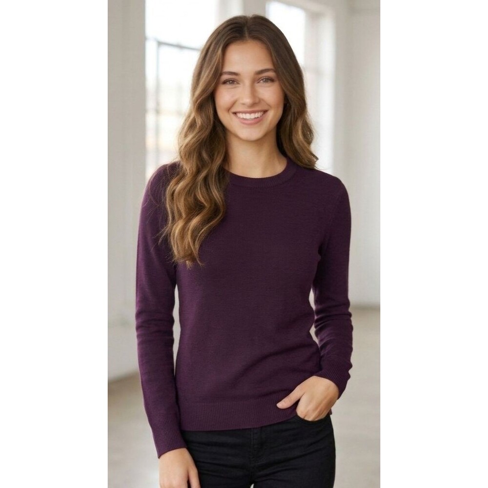 NWT Express Crew Neck Sweater Plum Purple - Size S